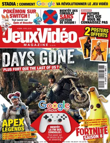 Jeux Vidéo Magazine N°219 – Avril 2019