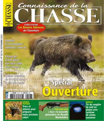 Connaissance De La Chasse N°557 – Septembre 2022