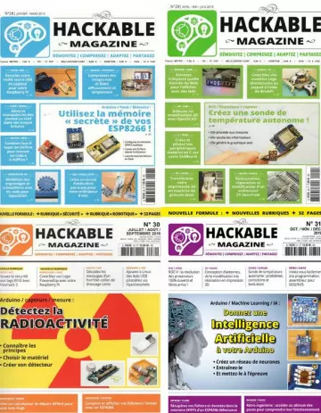 Hackable Magazine - Année 2019 complète