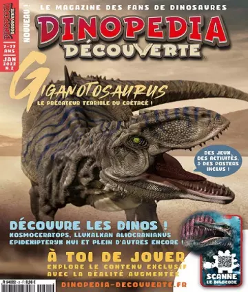 Dinopédia Découverte N°2 – Janvier 2022