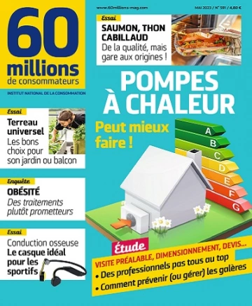 60 Millions De Consommateurs N°591 – Mai 2023