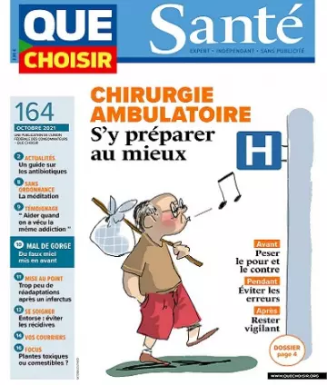 Que Choisir Santé N°164 – Octobre 2021