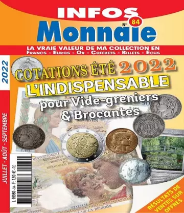 Infos Monnaie N°84 – Juillet-Septembre 2022